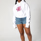 White Lotus Flower Hoodie [Crop-Top]