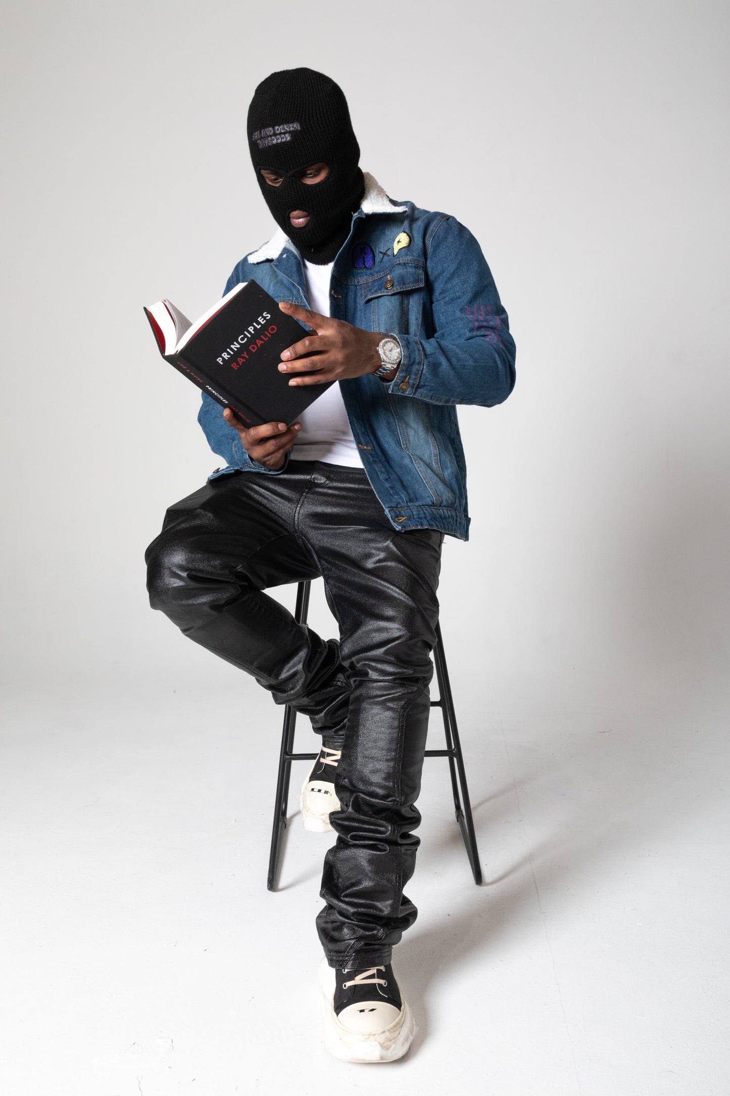 Black Wool Ski Mask