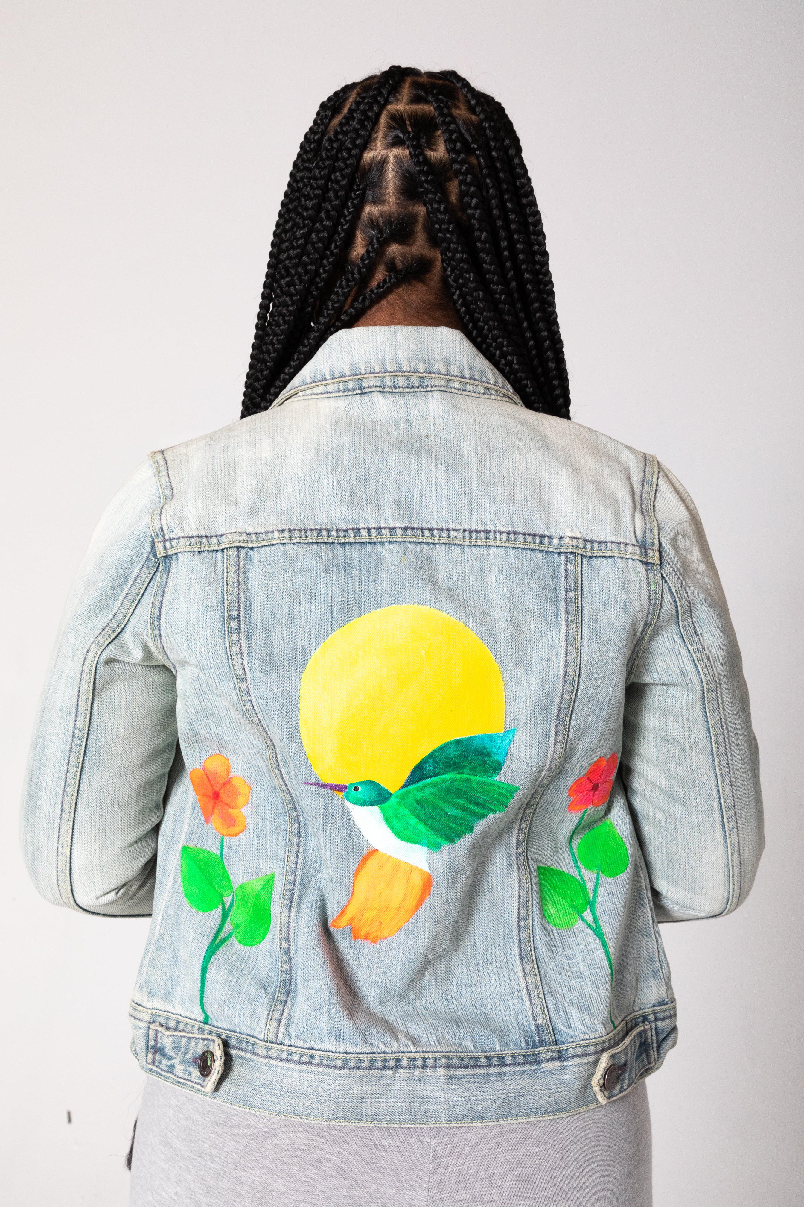 Iris Apfel Jacket, Denim jacket, Jean jacket ,Collage Embroidered Jacket,  Sequin | eBay