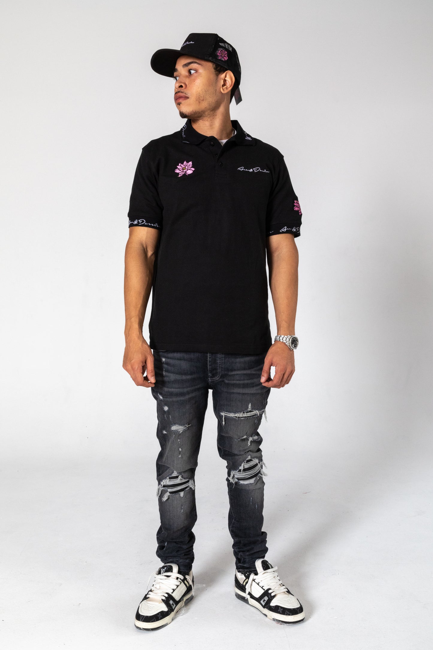 Short Sleeved Polo [Black]