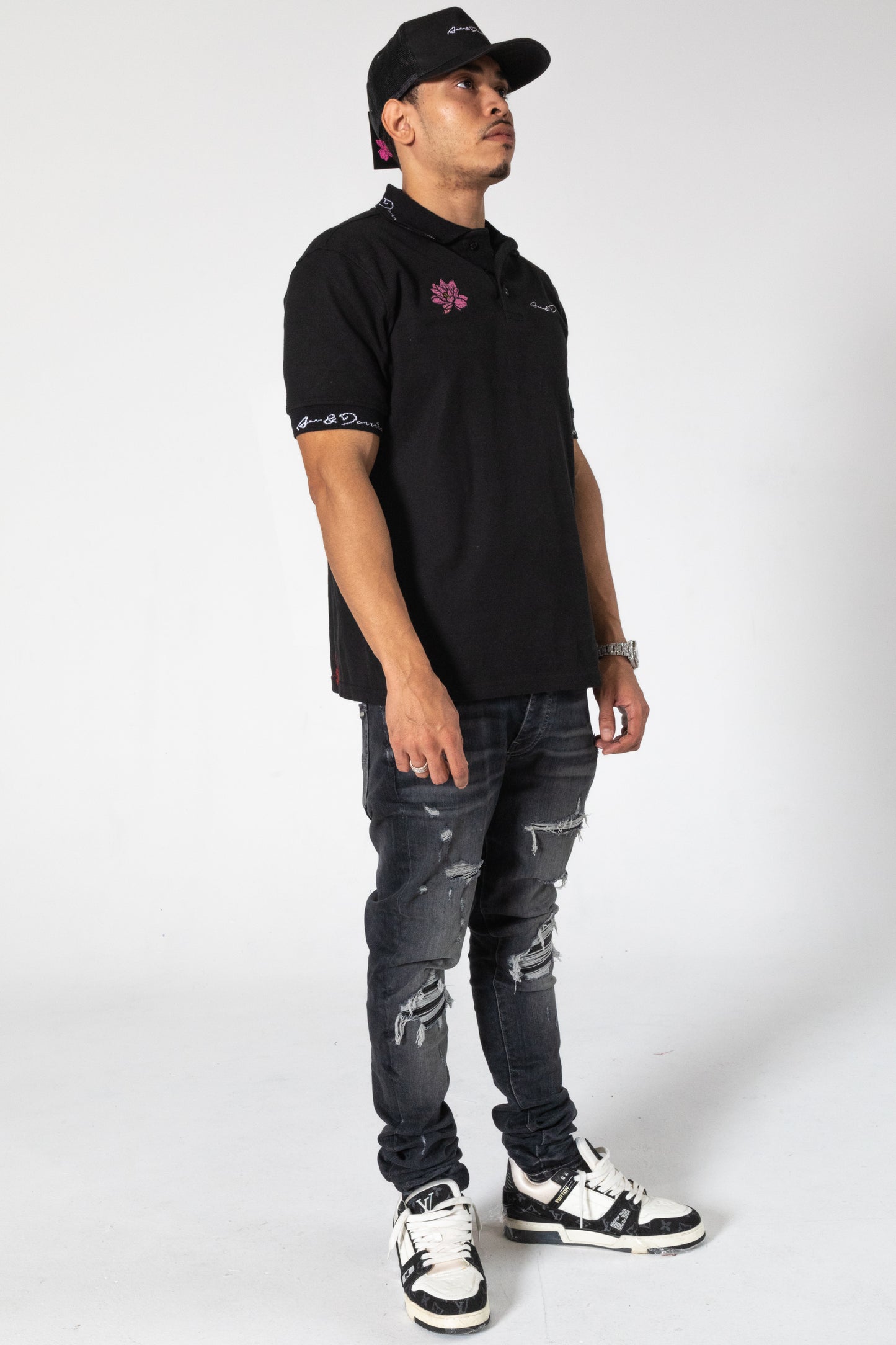 Short Sleeved Polo [Black]