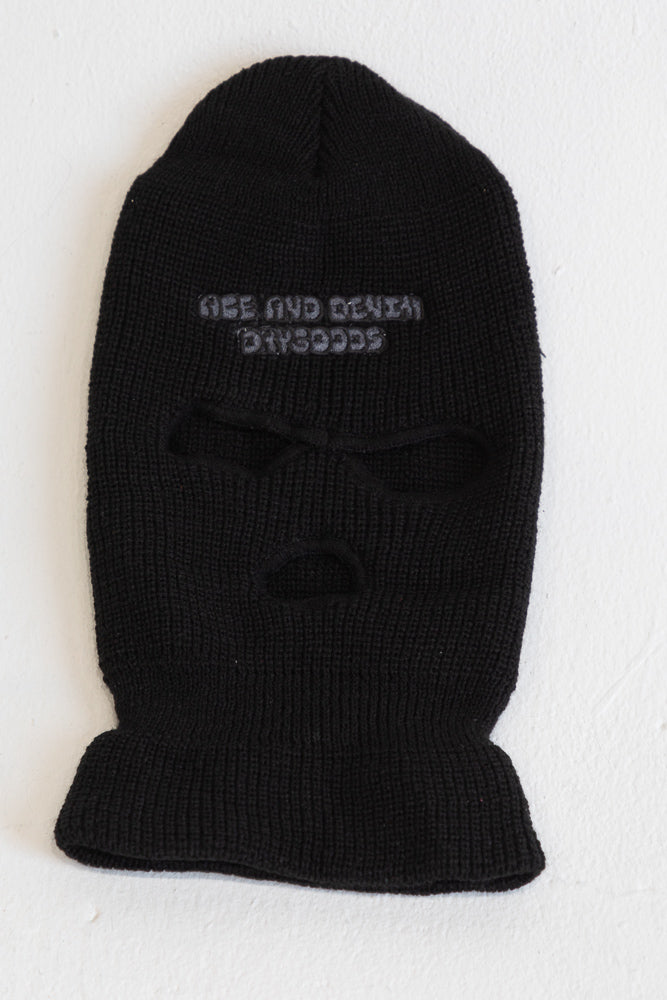 Black Wool Ski Mask