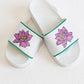 Lotus Flower Slides [White]
